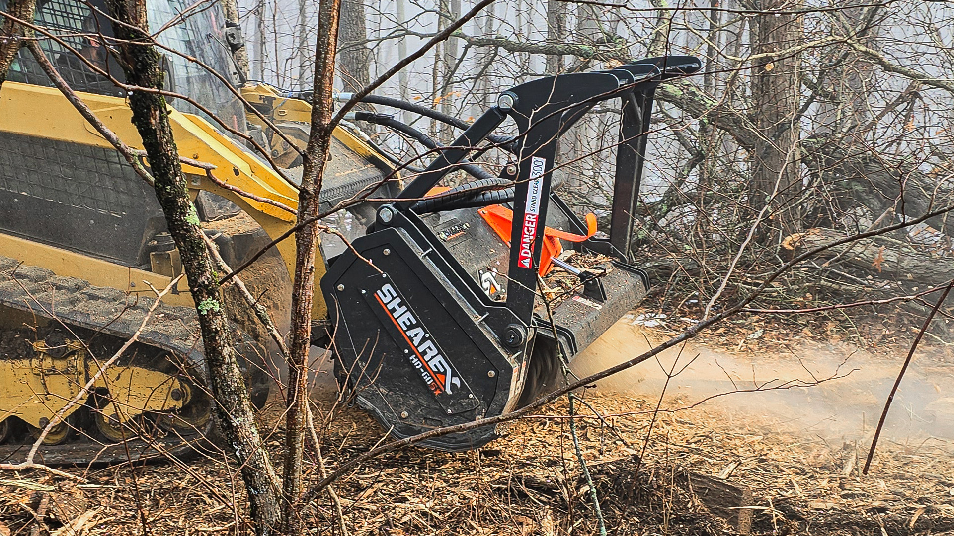 2- Shearex Solid Drum Frount Mount Mulcher